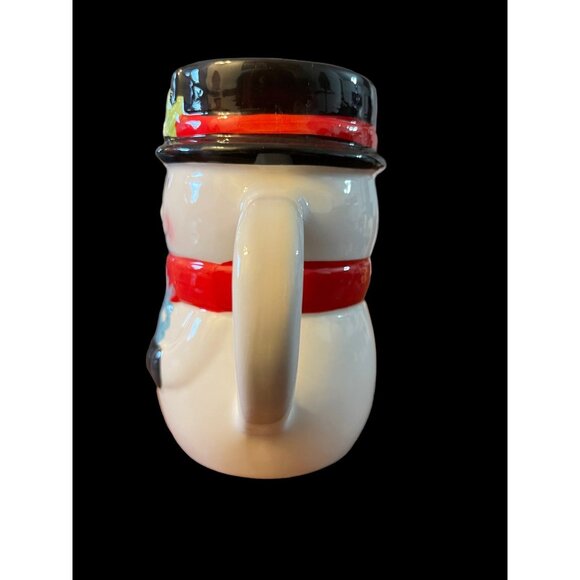 Christmas Snowman Tophat Snow Flake Mug - Picture 2 of 6